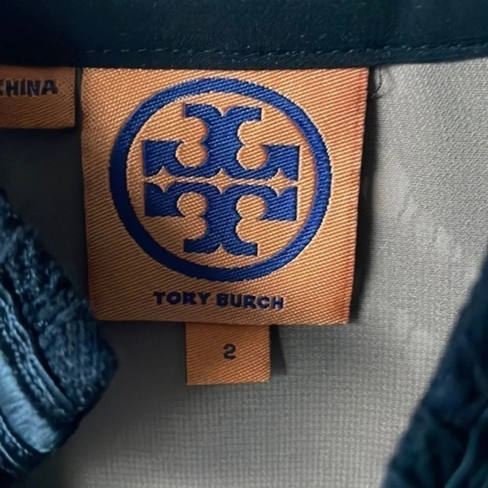 Tory Burch top size 2 Top Black lace unique top